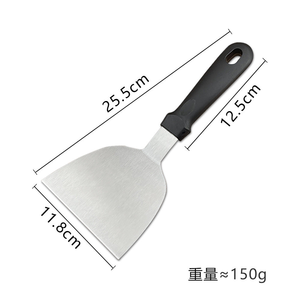 Cross-border stainless steel steak shovel iron plate frying shovel cooking shovel thickened steak pancake tool shovel high temperature resistance