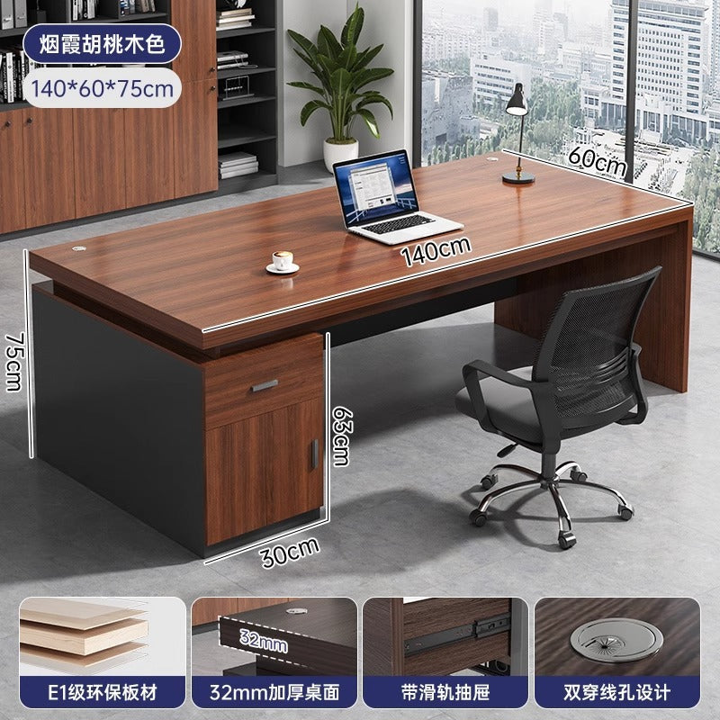 Desk Boss Table Single Desktop Office Table and Chair Combination Staff Desk Light Luxury Home Computer Desk