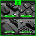 Limeide w100 wireless 2.4g keyboard and mouse suit imitation mechanical keyboard feel usb receiver