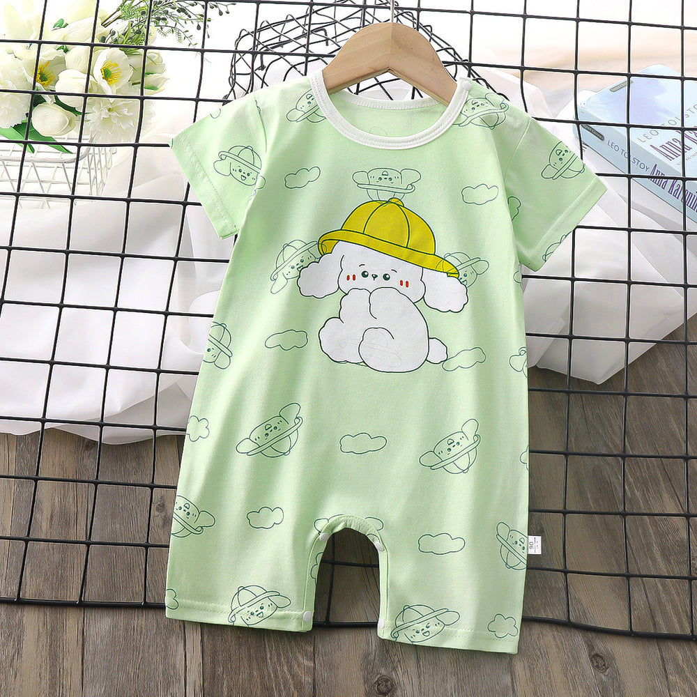 infant romper - new summer collection: korean style, lightweight short-sleeve bodysuit for baby boys and girls