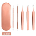Acne needle stainless steel cell clip suit acne picking acne blackhead needle acne clip 3-piece tool wholesale