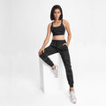new arrival elastic waist yoga pants casualstraight-leg sports casual elastic leggings nine-point pants for women dp022