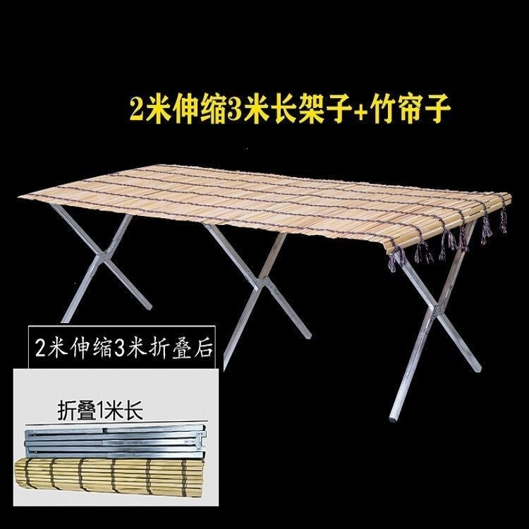 Setting up a stall, folding stall, foldable stall, shelf, shelf, folding stall, shelf, night market, bamboo mat, shelf, thickeneding