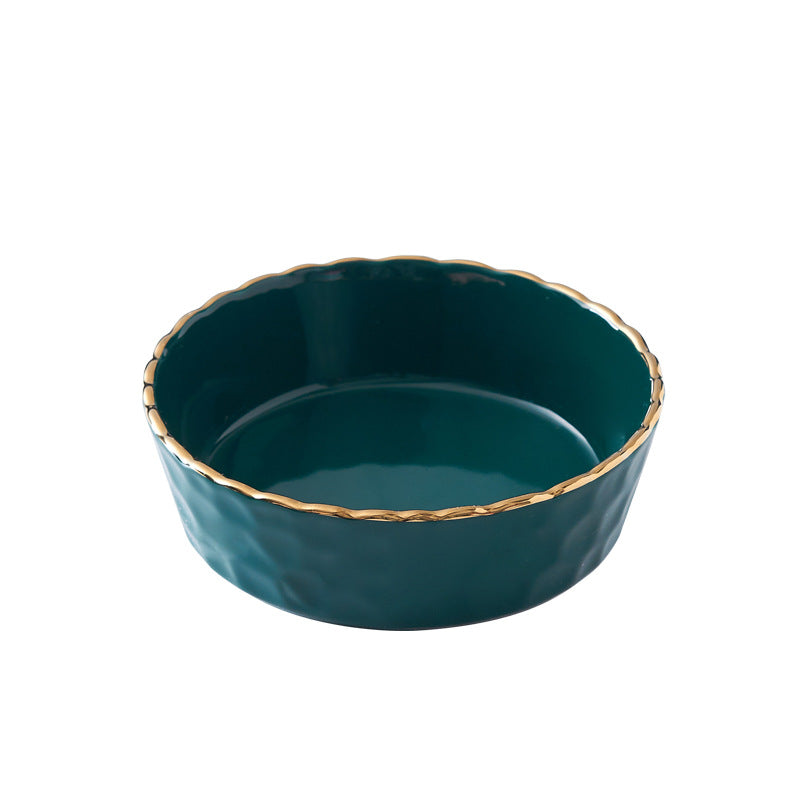 Nordic style ceramic bowl - perfect for fruit, desserts, salads, pasta, and breakfast. features a delicate lace design