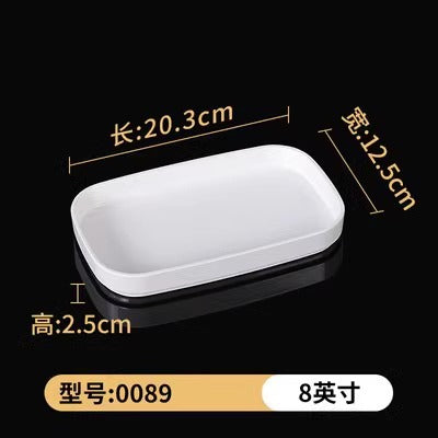 Fat beef plate melamine hotpot restaurant buffet plate tableware barbecue plate commercial side dish dish lettuce bucket haidilao