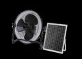 multifunctional solar charging floor fan - solar fan for home, outdoor use, solar electric fan with night light