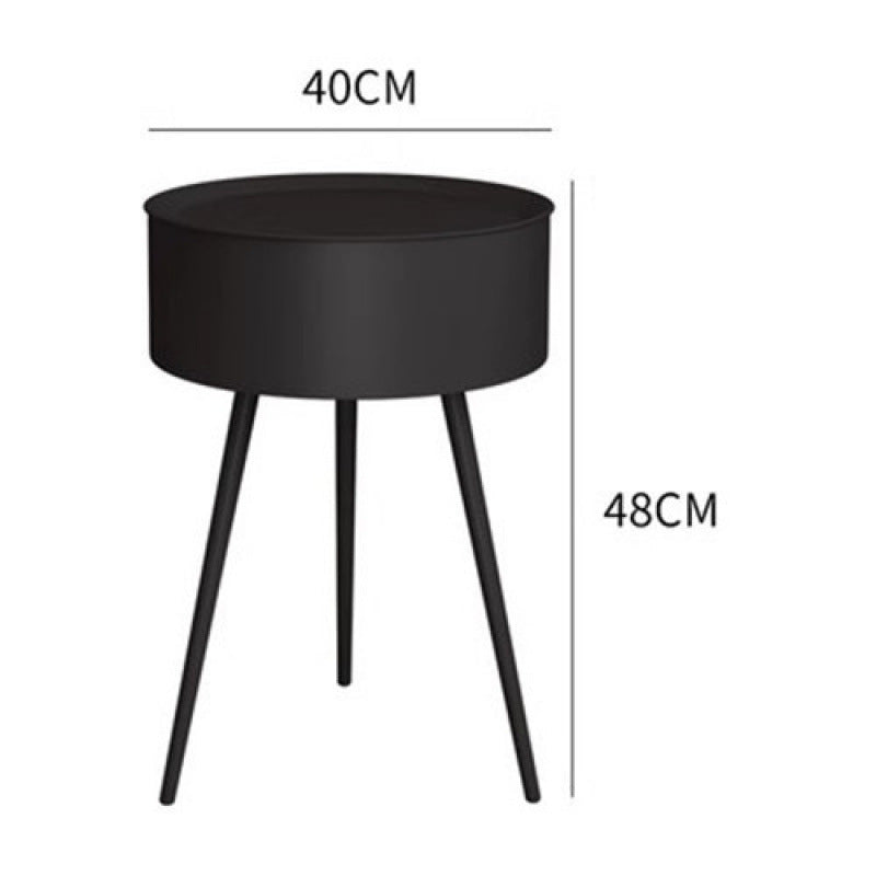 Scandinavian small round table coffee table sofa side table balcony bedroom casual rental room living room simple round small coffee table