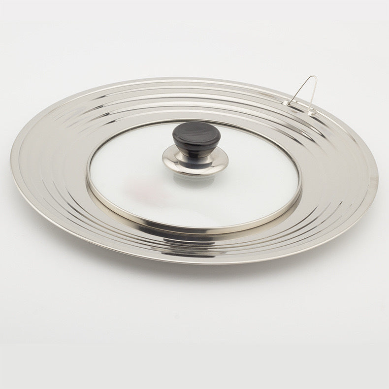 Thickened multi-purpose pot lid tempered glass multi-rim lid cross-border wok lid soup pot lid frying pan lid suitable for 24-32cm