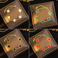 Four-leaf clover bracelet cross-border popular high-end accessible luxury wholesale jewelry niche accessories popular bracelets women's european and american jewelry