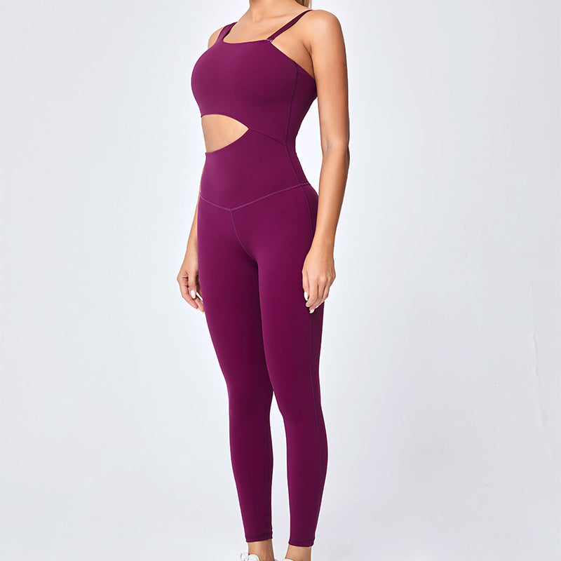 Upgraded sleeveless bodysuit gym outfit - free strap, slimming, butt-lifting, barely-there feel, sports bodysuit yoga suit for women