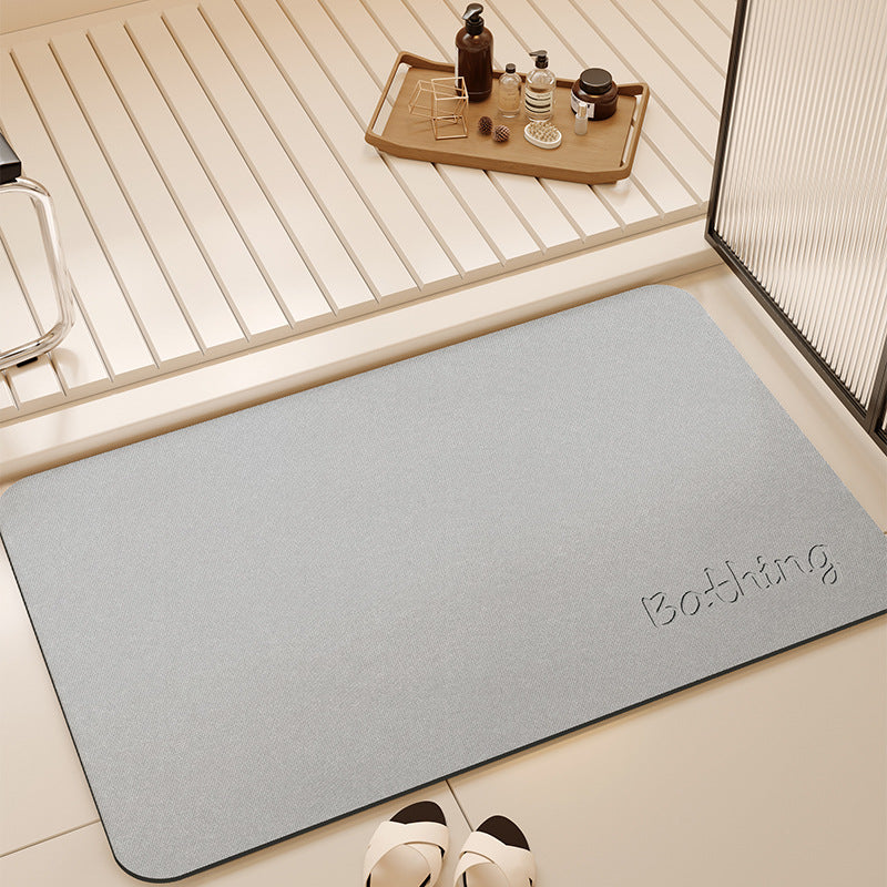 Diatom mud bathroom absorbent floor mat bathroom door shower room quick-drying toilet foot mat non-slip mat carpet bathroom