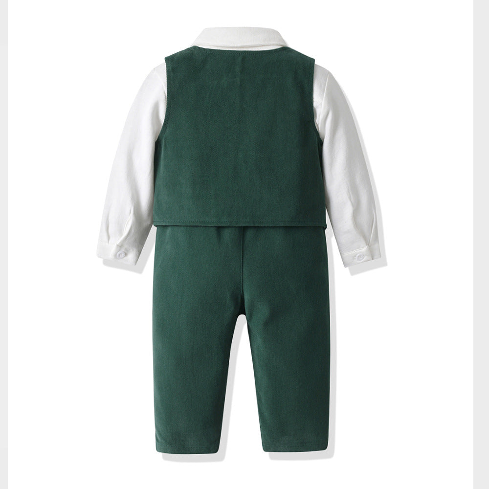 export children's wear: infant & toddler first birthday outfits, autumn/winter rompers, gentleman jumpsuits, baby cotton formal wear