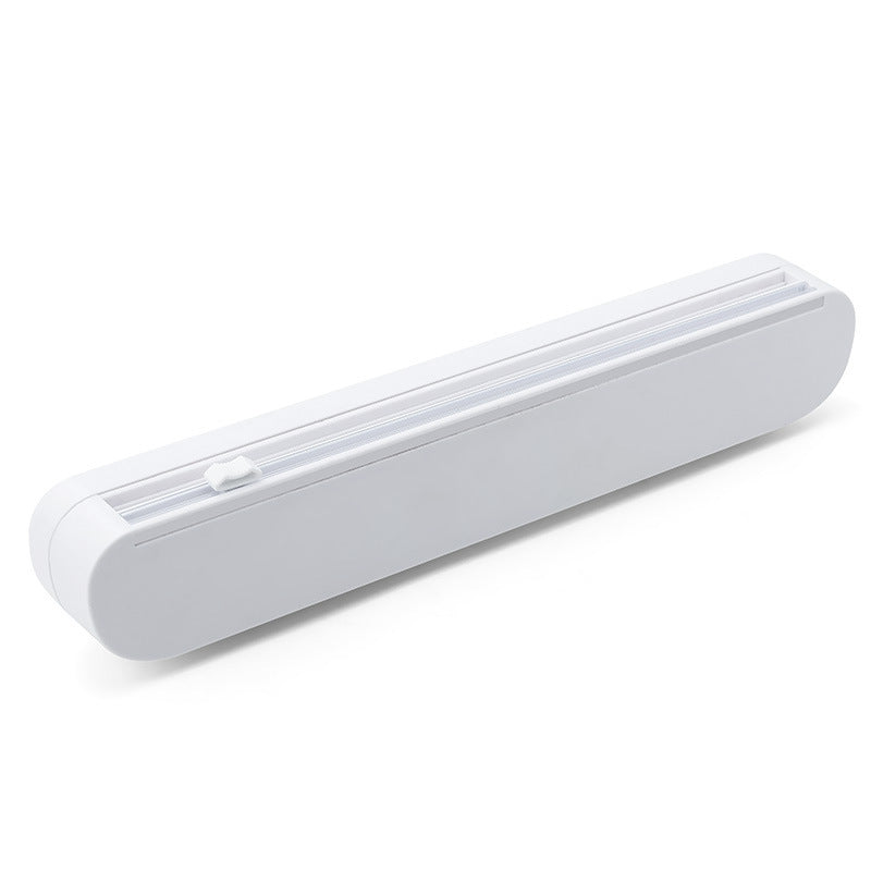 Plastic wrap cutter household large roll kitchen cutting box food grade PE plastic wrap storage box can be adsorbed