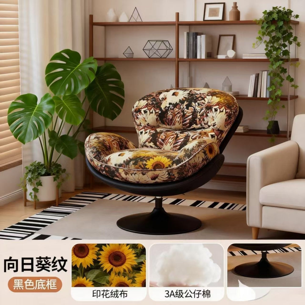 Single sofa chair casual modern living room balcony bedroom normcorerotate lazy sofa casualrotate lounge chair