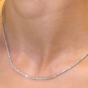 Fashionable, lightweight luxury, versatile single/double row rhinestone claw chain gold/silver bracelet and necklace set - wholesale for us and european cross-border e-commerce