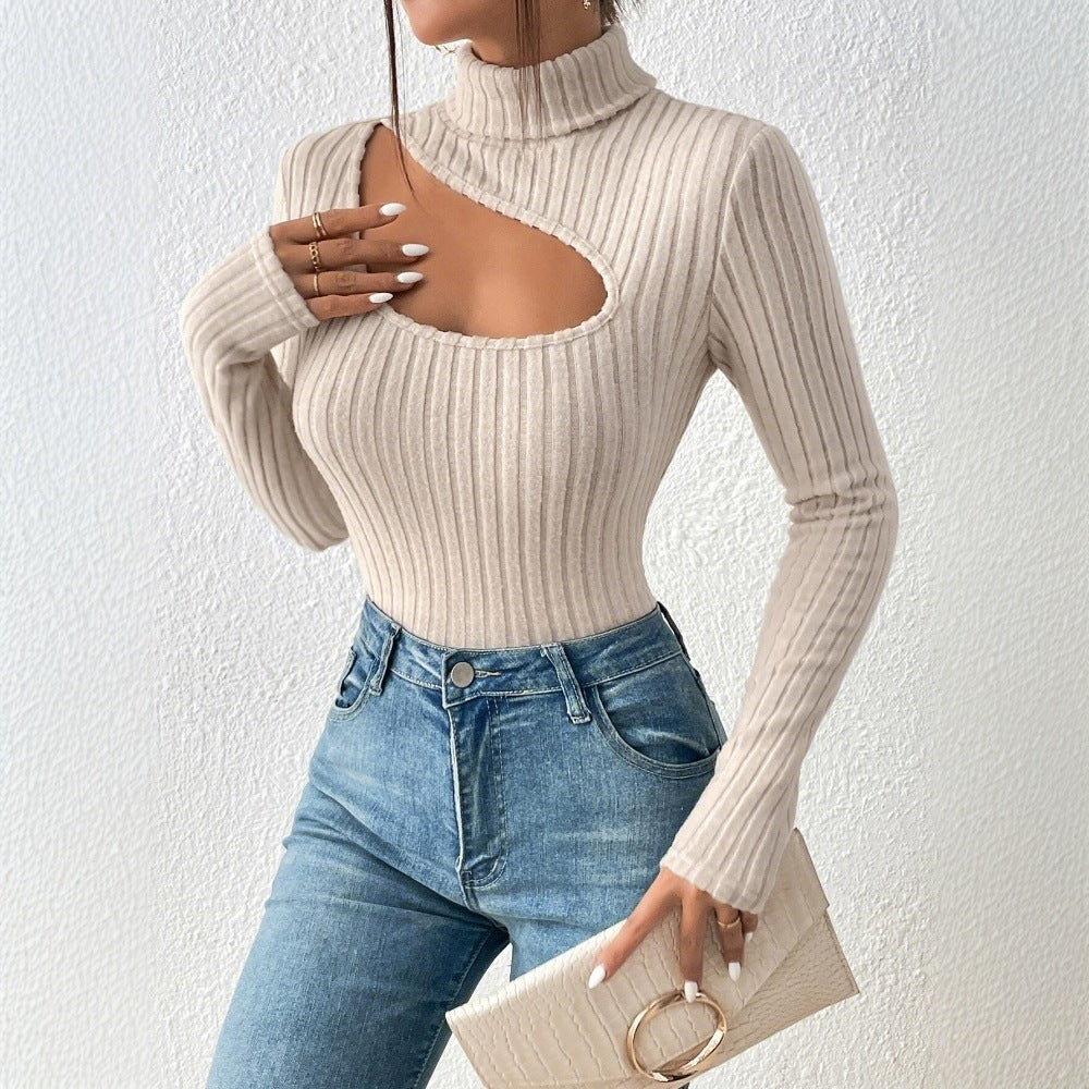Amazon cross-border women's fashion: european and american style, young and mature t-shirt -  spring/summer new collection, elegant, slim-fit, and figure-flattering cropped top