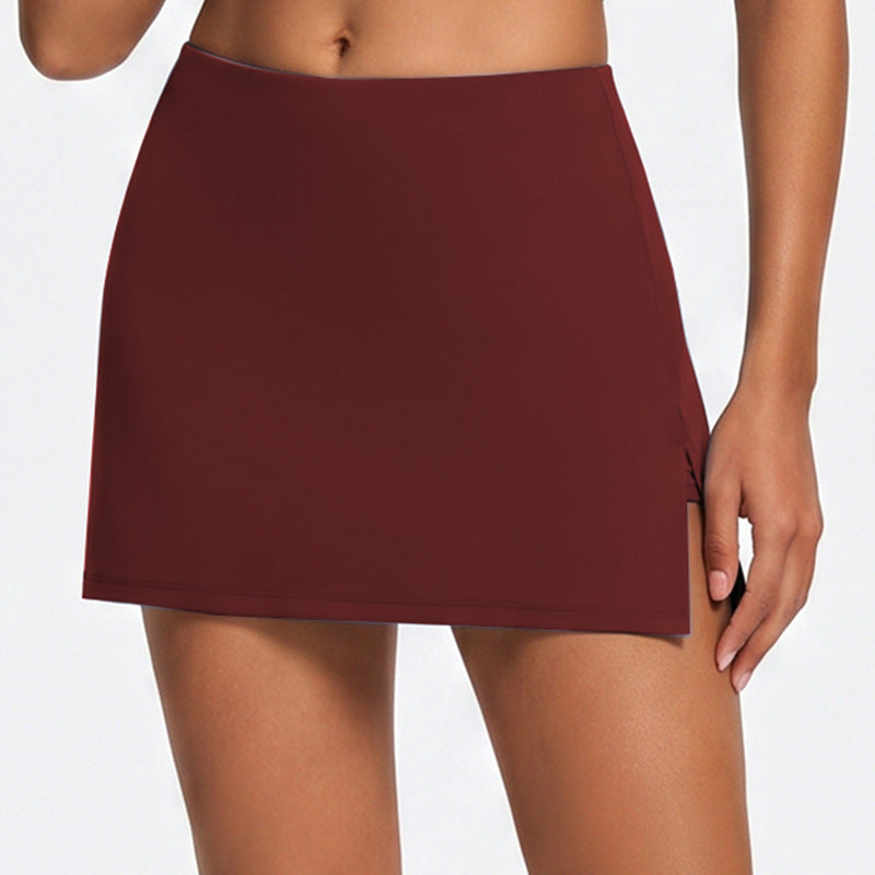 New women's high-waisted running and workout set: beautiful back sports bra, tight-fitting casual running fitness top, and yoga outfit