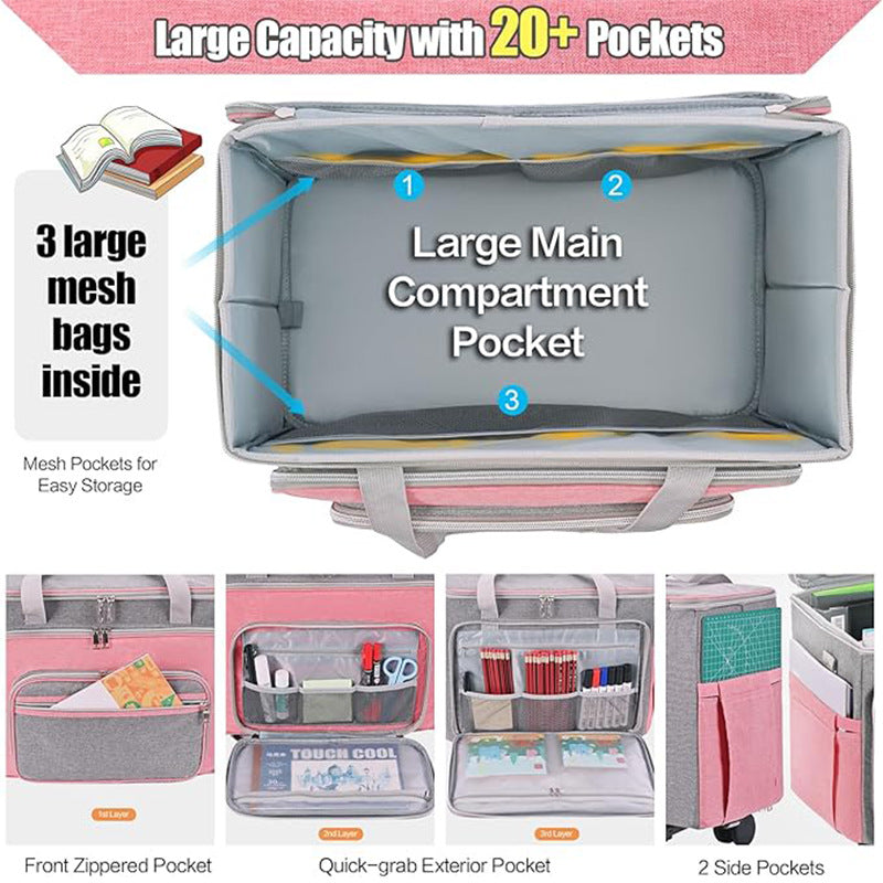 Express takeaway box, tug toolkit, wear-resistant tie rod toolkit, multi-functional and lightweight craft bag, rolling portable.