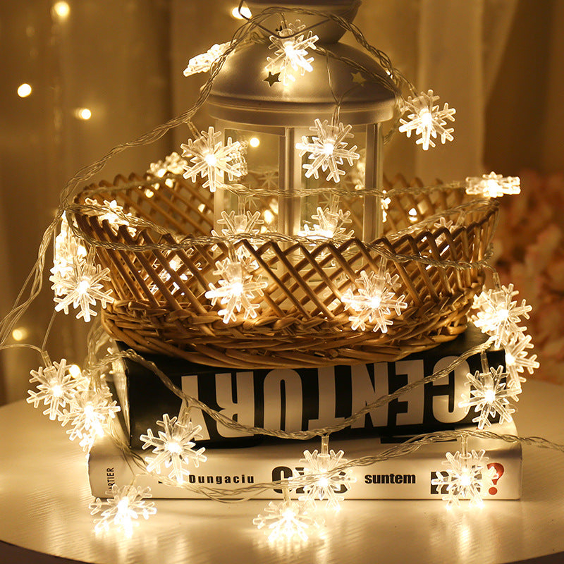 LED snowflake light string Christmas decoration lighting full sky star light string Christmas tree decoration lights  wholesale