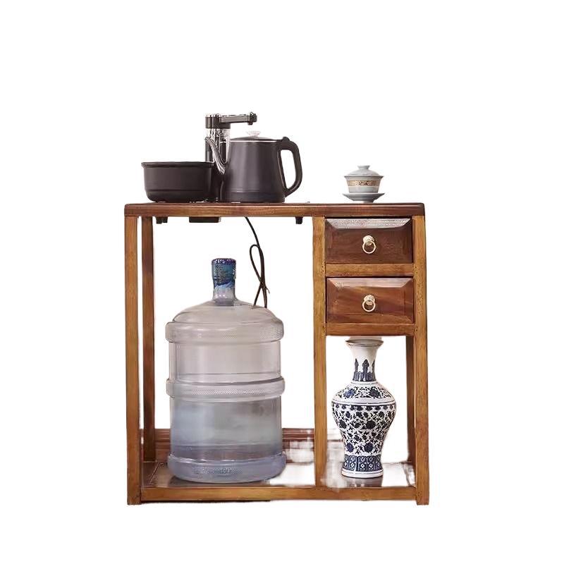 South american walnut solid wood water kettle tea cabinet solid wood storage tea side cabinet car chinoiseriemovableall-in-onefor home