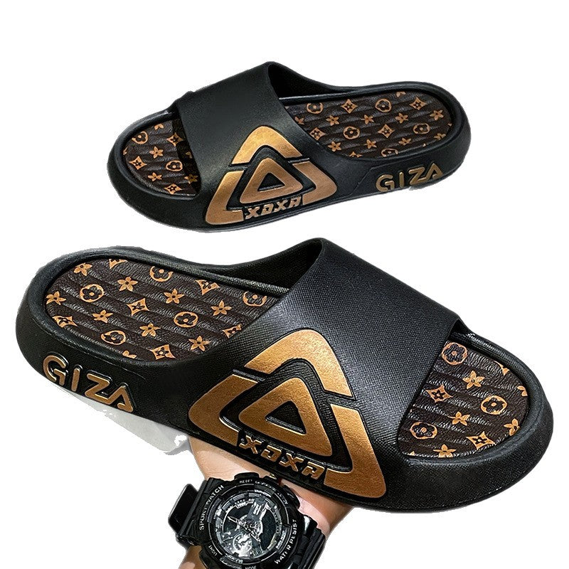 Men's slippers - summer indoor home anti-slip outdoor trendy fashion teenager outdoor sandals - new arrivals
