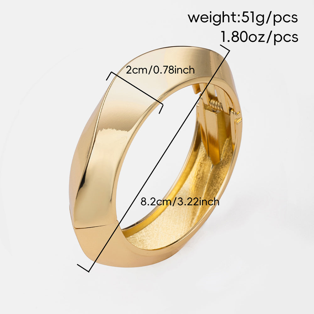 Women's bracelet wholesale fashion cross-border autumn and winter jewelry smooth spring opening irregular high-end plain circle bracelet
