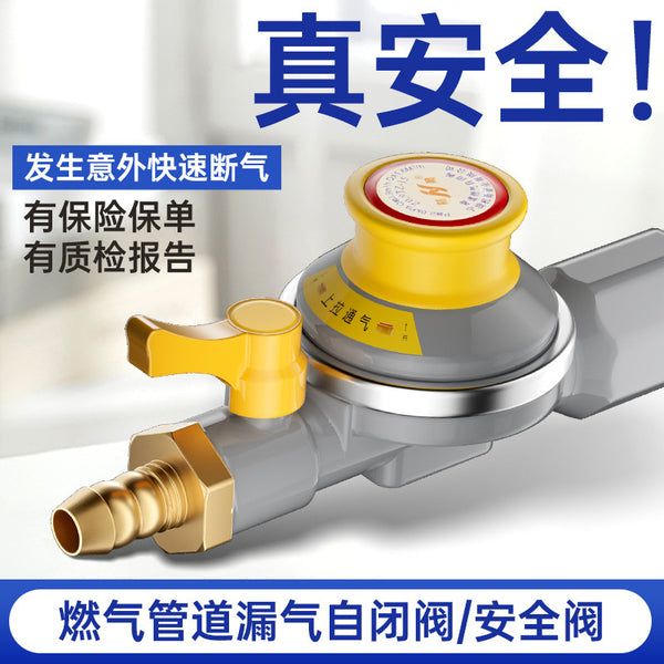 Natural gas self-closing valve household automatic cut off water heater leakage overpressure protection pipeline gas safety valve