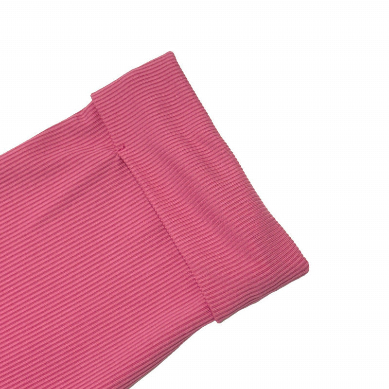 Real shot export 1688 shein  hot selling casual solid color v-neck rolled sleeve t-shirt