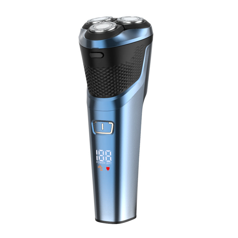 exclusive rotary shaver for men, electric razor with three blades, fully washable, wet and dry dual-use