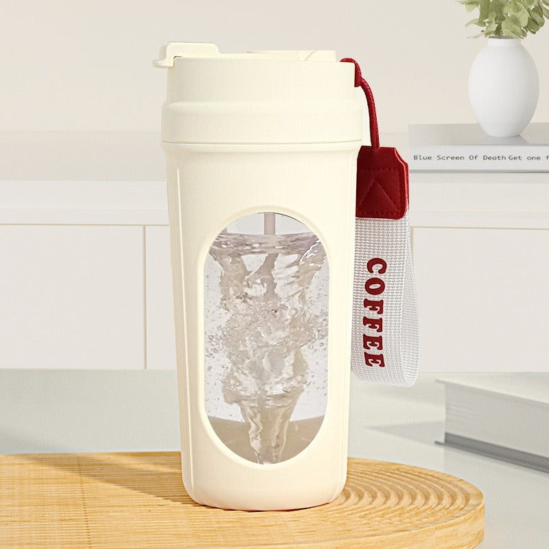 Electric automatic mixing cup - one-touch stirring for coffee, milk powder, and shakes - food-grade material - gift & fitness water bottle