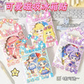New 3d princess dress-up stickers - ancient style dress-up stickers - reusable dress-up stickers for girls - magnetic dress-up stickers - fridge magnets - easy to use