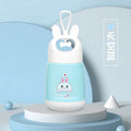 Cartoon rabbit mug, wide-mouth student water bottle, portable glass cup, cute women's cup, on-the-go gift cup, leak-proof