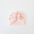 Bow baby hat (pink)