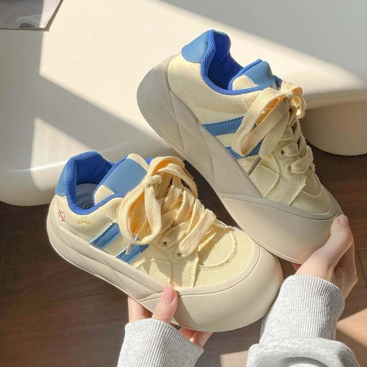 Dopamine platform loafers - women's 2026 autumn new arrivals: trendy, versatile, and unique white sneakers