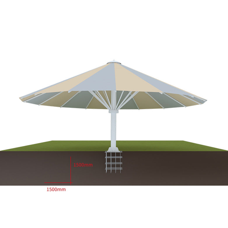 Shun caida outdoor large umbrella amusement park parasol diameter 10m to 15m diameter scenic area large parasol