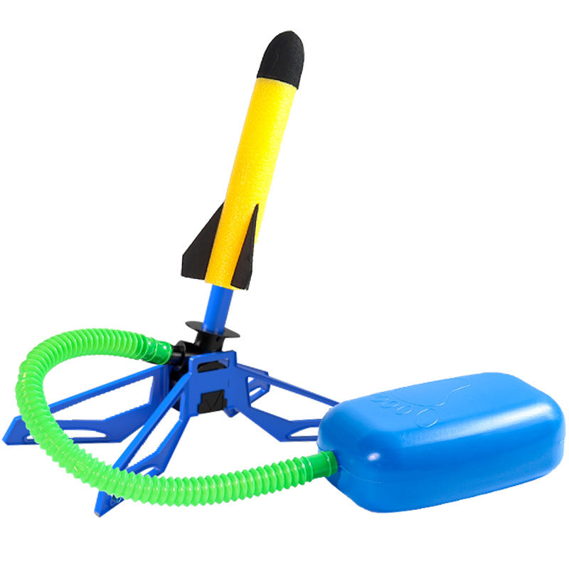 Dropshipping skyrocket foot pedal toy - light-up rocket launcher interactive flying park outdoor street vendor toy