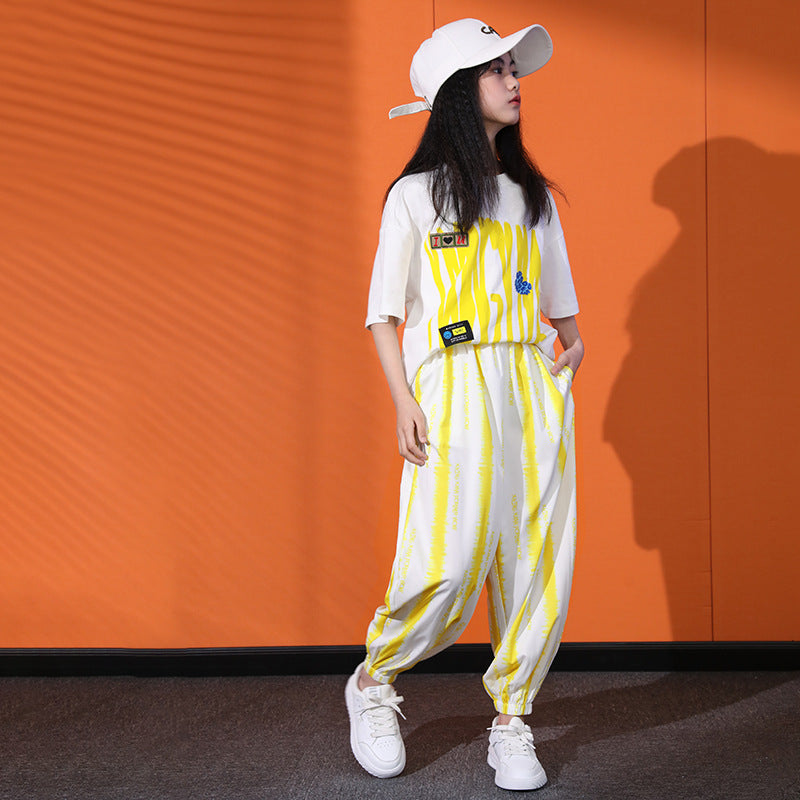 Girls' summer outfit set: trendy & stylish kids' clothing,  new arrivals, big kids' summer activewear