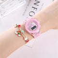 Kids' watch - luminous digital watch - cartoon kuromi & my melody - gift for boys & girls - kindergarten & elementary school