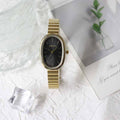Niche style design oval watch for women accessible luxuryniche stylecasualelegant women's female students junior high school quartz watch