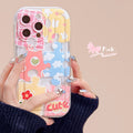 Suitable for apple 15pro track colorful puzzle mobile phone case iphone11/12 all-inclusive anti-fall tpu protective case