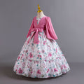 European and american new girls' chiffon floral princess dress - perfect for parties, piano performances, and evening events. kids' dress