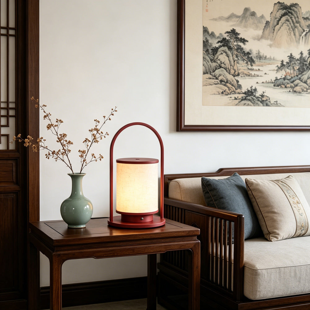 Song dynasty aesthetic ambient light - bedroom bedside desk antique style decorative table lamp - touch dimmable color changing night light