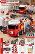Extra large multi-functional fire truck [18 alloy fire truck] gift box + rechargeable battery