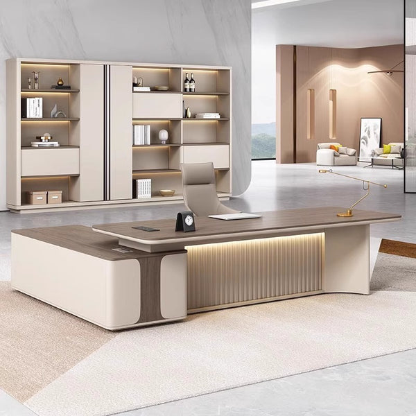 Desk boss table light luxury senior sense manager table president's office simple large desk office desk and chair combination