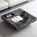 Italian slate coffee table small apartment living room casual tea table floor-standing designer square model designer coffee table
