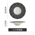 Nordic creative high-end western dinner plate pasta plate hotel restaurant upscale dessert pastry pasta presentation plate