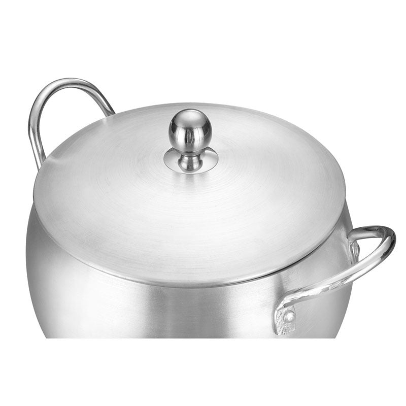 primary color shrink pot 16-24cm ordinary sanding pot aluminum simple soup pot set wholesale pot