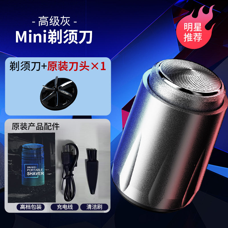 electric mini shaver for men, usb rechargeable, full body washable, portable razor