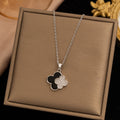 [titanium steel] cross-border popular four-leaf clover necklace for women, accessible luxury, fashionable, stylish, high-end, niche clavicle chain wholesale