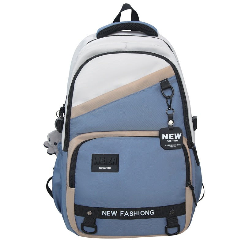 New lightweight trend backpack high school students large capacity backpack leisure business travel student bag